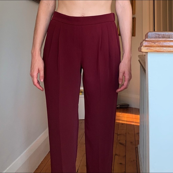 RW&CO. Pants & Jumpsuits Rwco Ankle Length Maroon Dress Pants Size